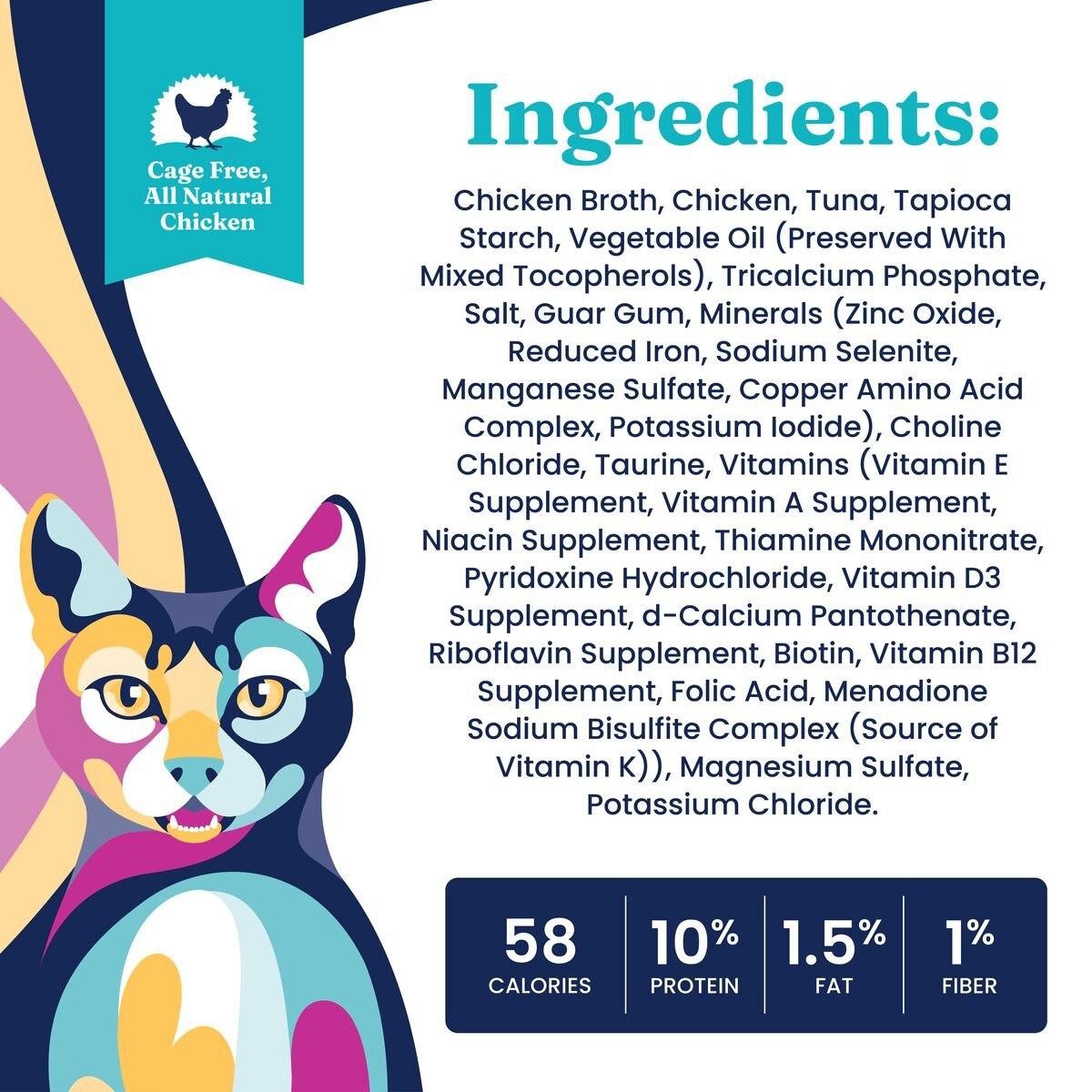 Solid Gold Nature's Harmony Chicken and Tuna Recipe in Gravy Grain-Free Wet Cat Food， 2.8-oz can， case of 12， 2 count