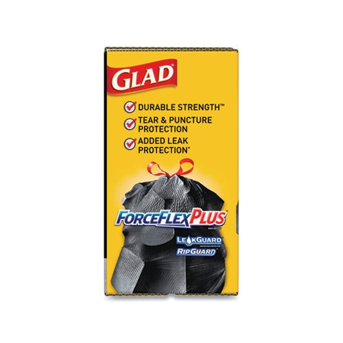 Glad ForceFlexPlus Drawstring Large Trash Bags  CLO70358