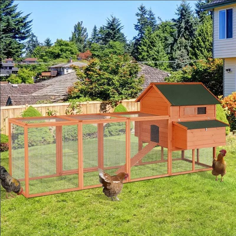 56 Square Feet Chicken Coop with Chicken Run