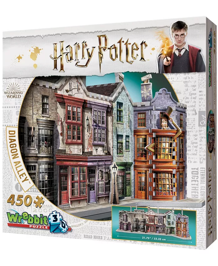 Wrebbit Harry Potter Collection - Diagon Alley 3D Puzzle- 450 Pieces