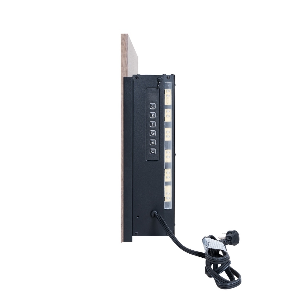 Electric Wall Mounted Fireplace Heater with Remote Control