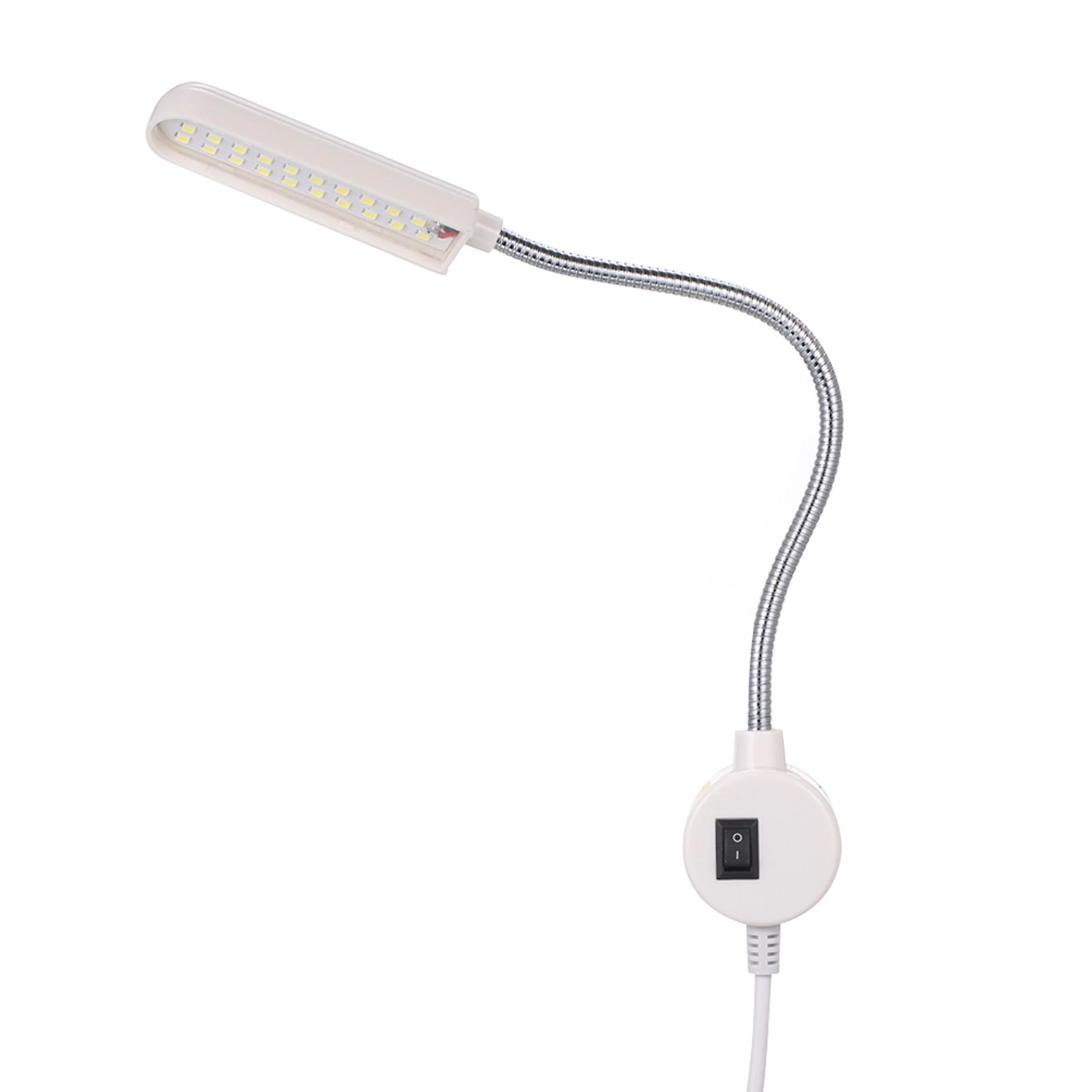 Ac110-250v 6w 30leds Sewing Machine Light Lamp Fixed Base Flexible Bendable Tube Goose Neck Design For Housework Household Duties Chores No.198221