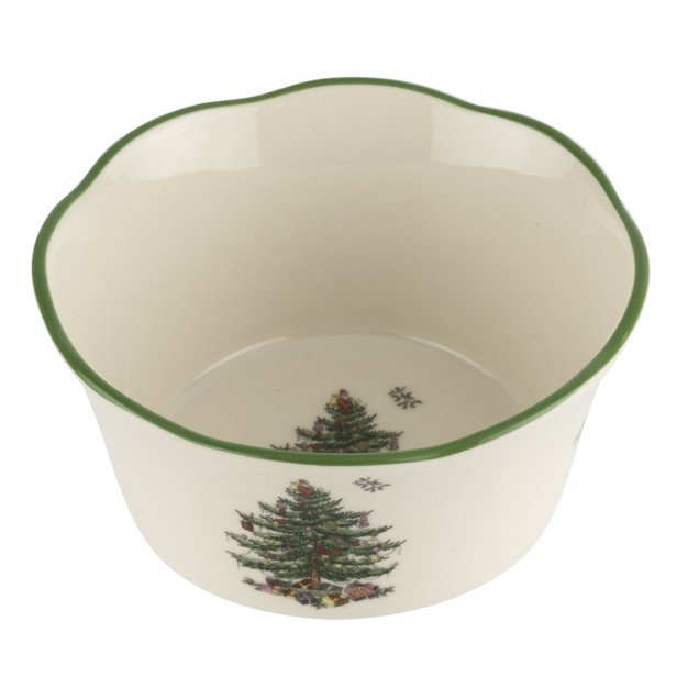 Spode Christmas Tree 6 Inch Scalloped Bowl 6 Inch