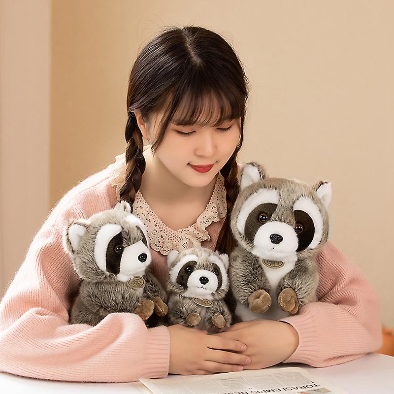 Born Pretty Stuffed Lifelike Raccoon Plushie Cute Simulation Raccoon With  Hero Cloak Plush Toy Fluffy Forest Aniamls Kids Doll For Boy