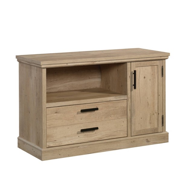 Small Mason Peak Credenza Storage Cabinet Prime Oak Sauder