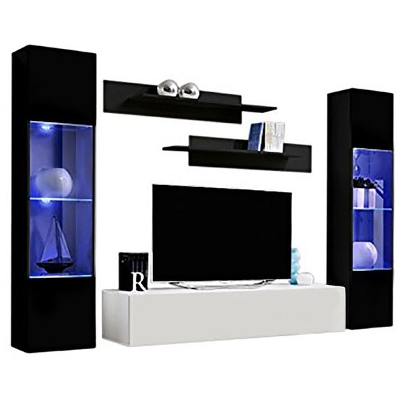 Strick and Bolton Hadi 5-piece Wall-mounted Entertainment Center Set