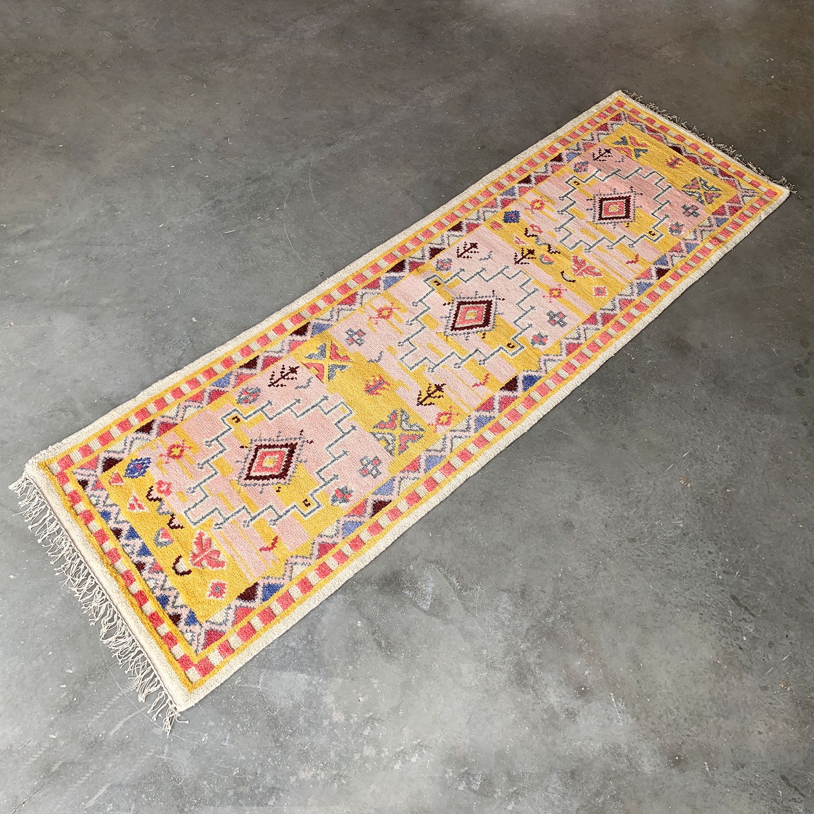 90X300 Cm Moroccan Style Handmade Rug Jh-2708-Long