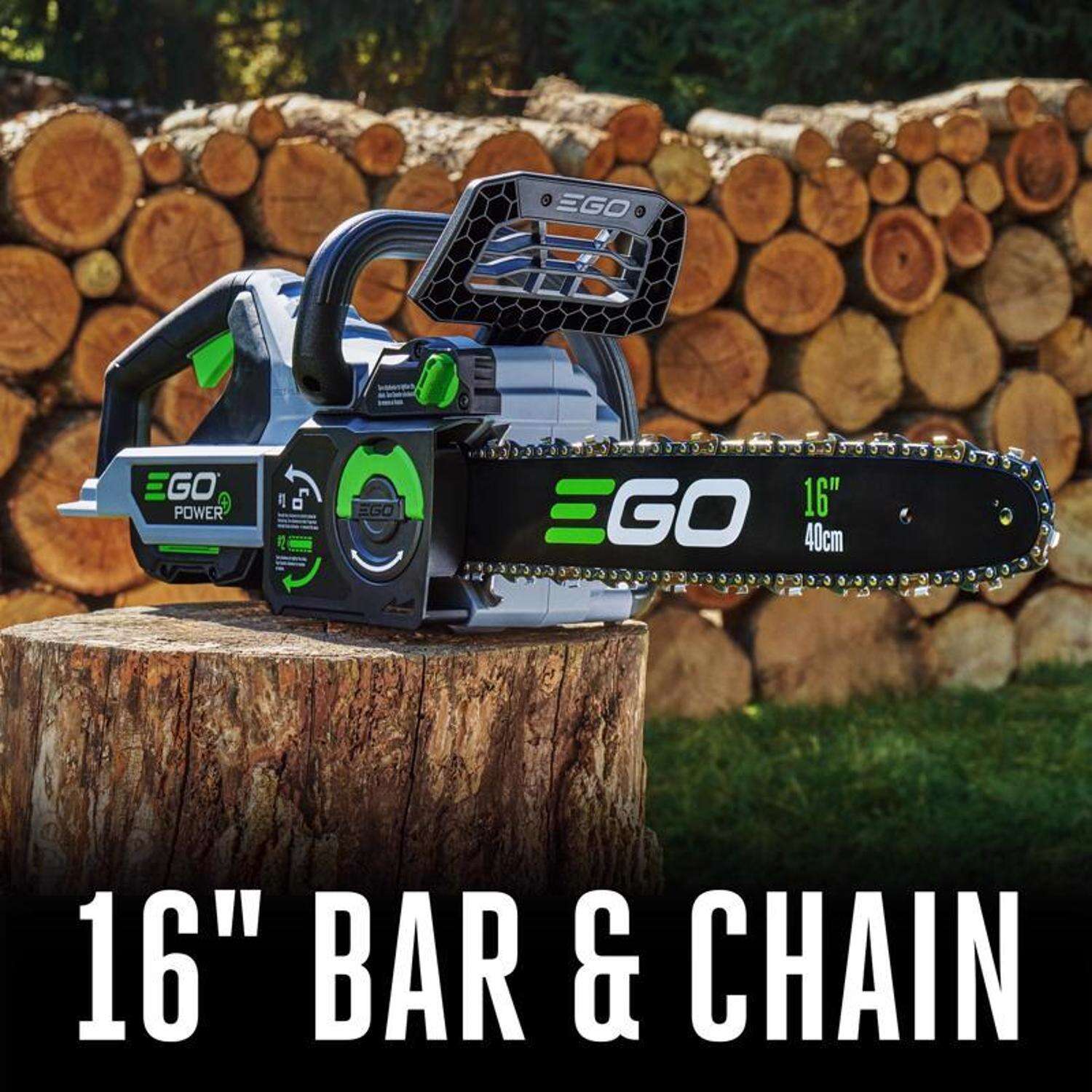 EGO Power+ CS1611 16 in. 40 cc 56 V Battery Chainsaw Kit (Battery and Charger)