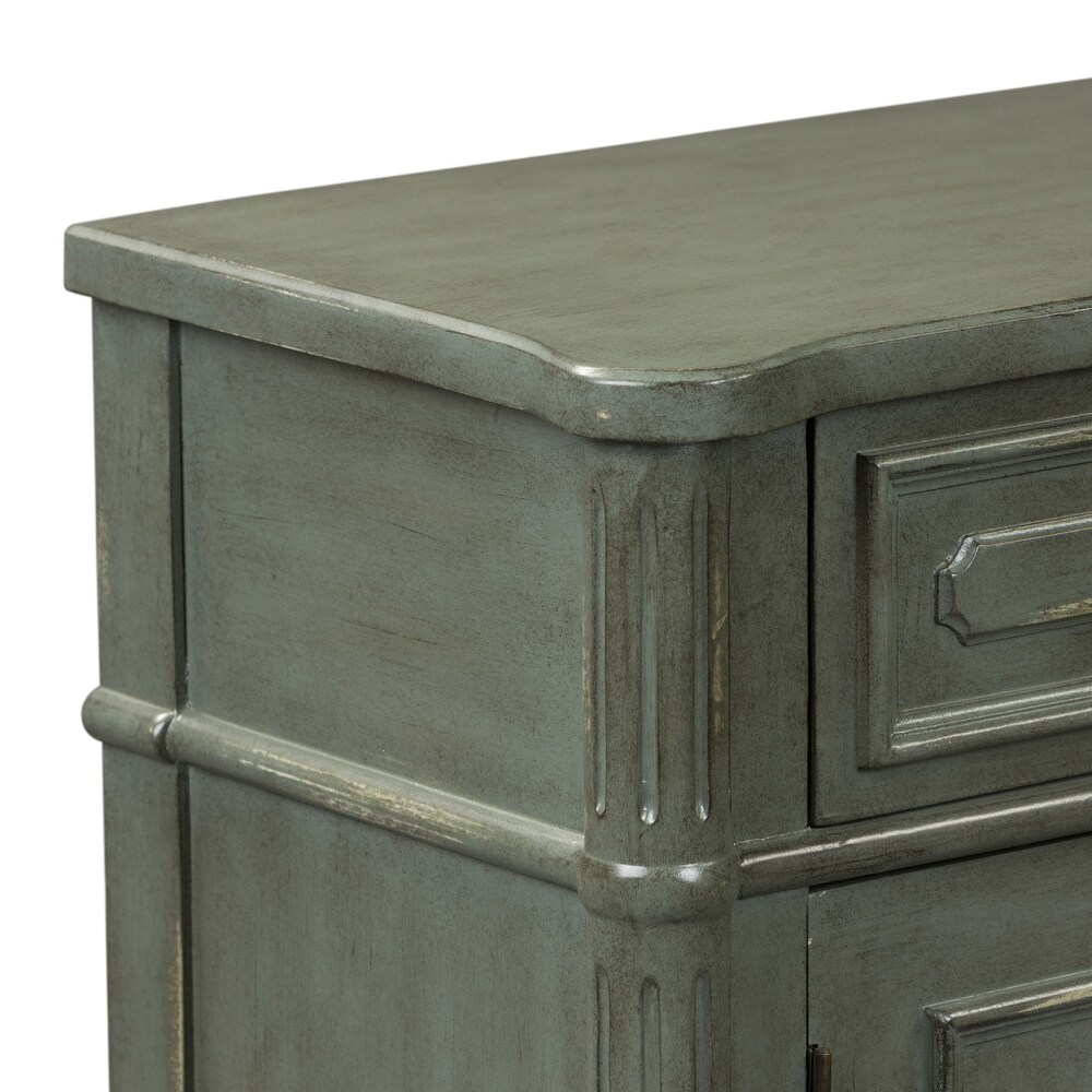 Madison Park Gray 1 Drawer 2 Door Accent Cabinet