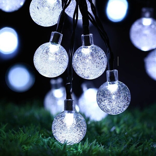 Solar 30 LED String Light Globe Ball Garden Path Yard Decor Lamp - 21ft Total Length Shopping - The Best Deals on String Lights | 39210862