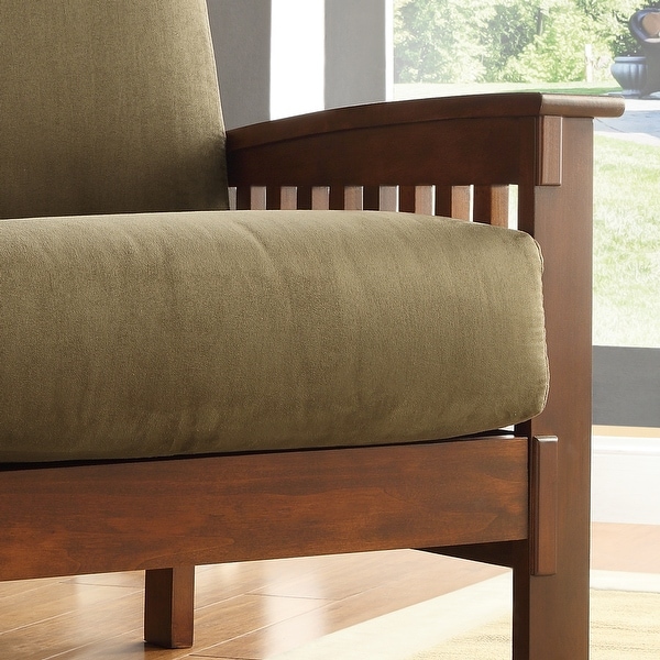 Hills Mission-Style Oak Accent Chair by iNSPIRE Q Classic