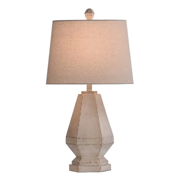 StyleCraft Storico Cream Table Lamp - Off White Shade