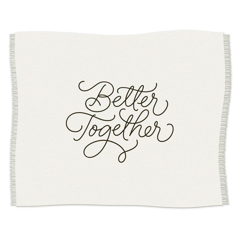 Hallmark  Better Together Embroidered Throw Blanket, 80x60