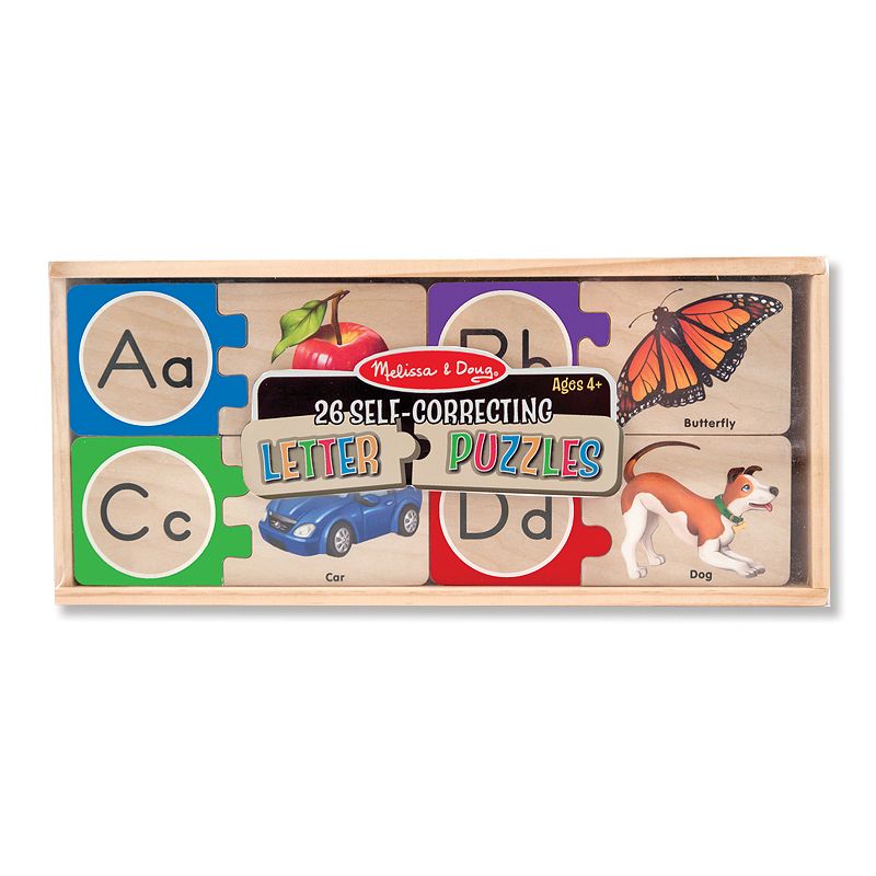 Melissa and Doug Self-Correcting Alphabet Letter Wood Puzzles