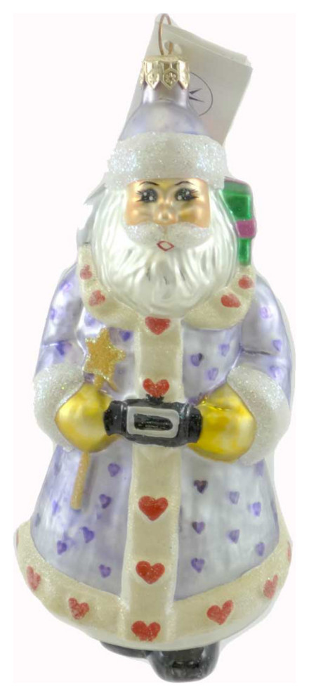 Christopher Radko CANDY SANTA Glass Ornament Christmas 983010   Christmas Ornaments   by Story Book Kids Inc  Houzz