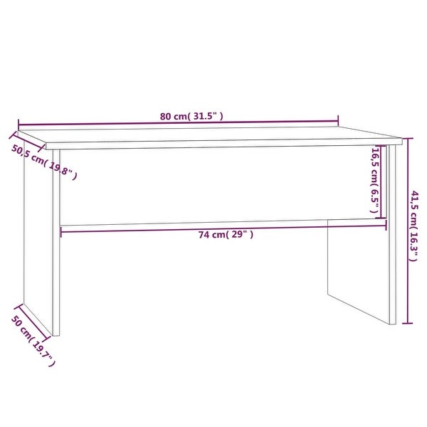 Coffee Table Sonoma Oak 31.5