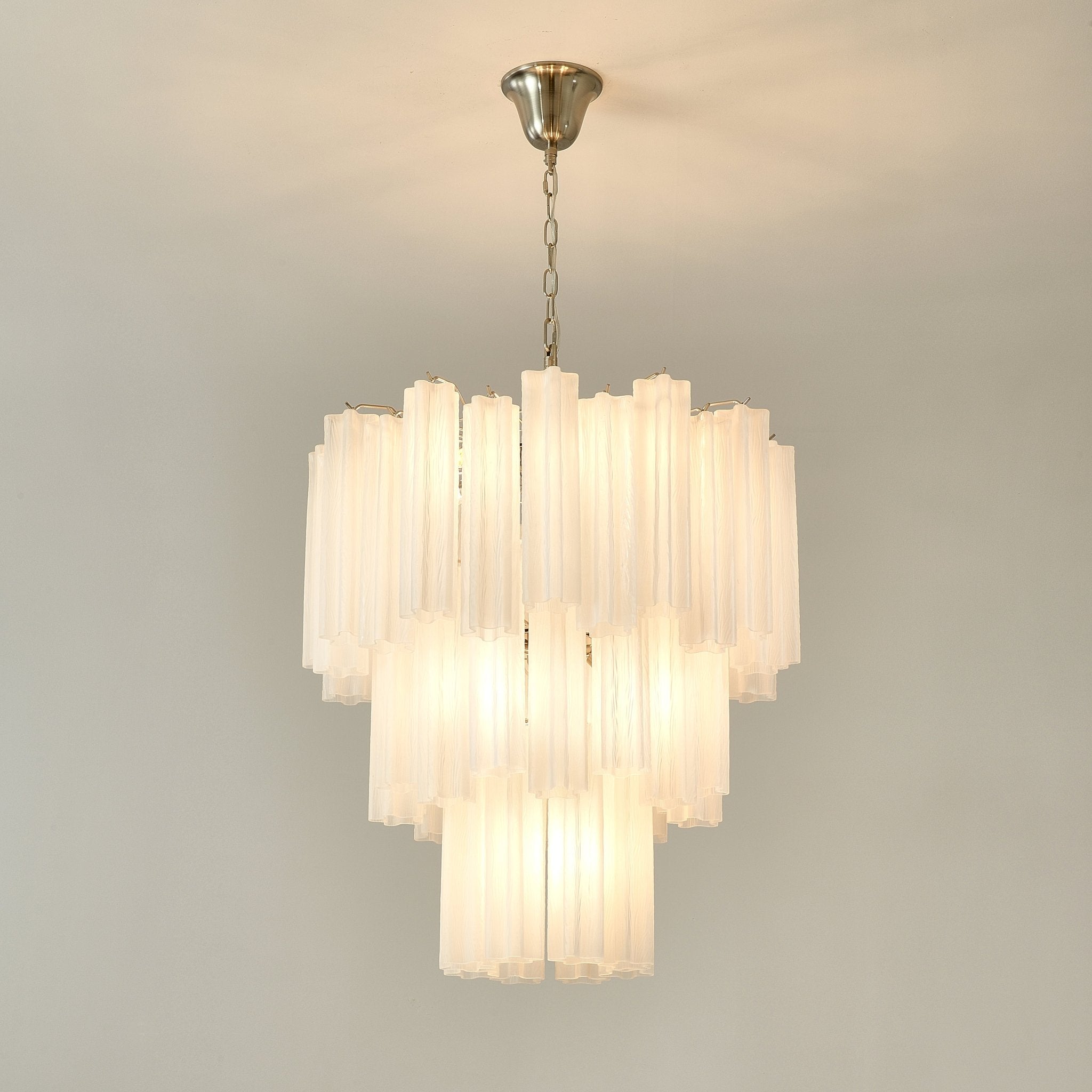 Frosted Glass Tubes Chandelier