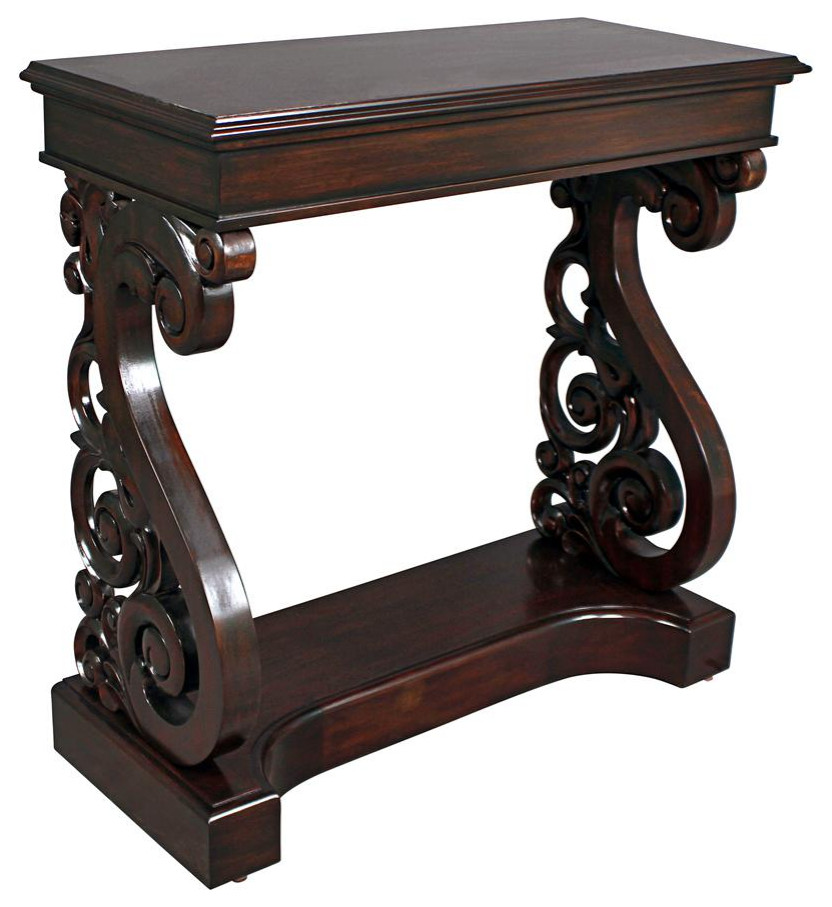 Design Toscano Mucha Console Side Table   Traditional   Console Tables   by PARMA HOME  Houzz