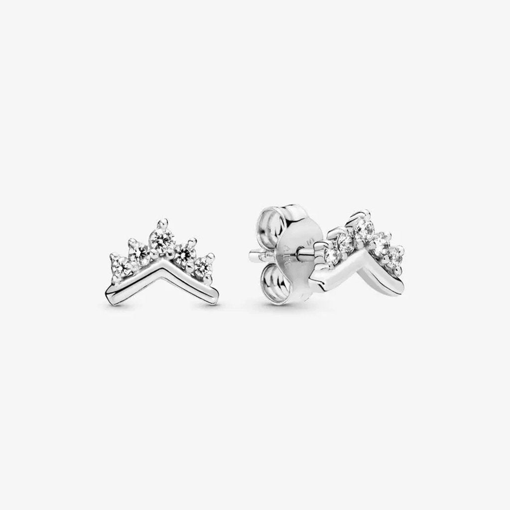 PANDORA  Tiara Wishbone Stud Earrings