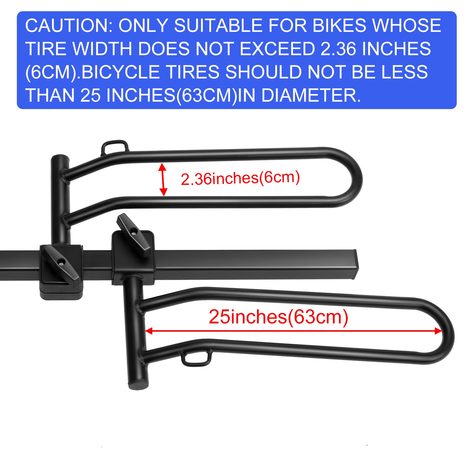 Hitch Mount Carrier Rack， Foldable Tray 2 Bike Rack fit for Cars， Trucks， SUV and Sedan with a 2