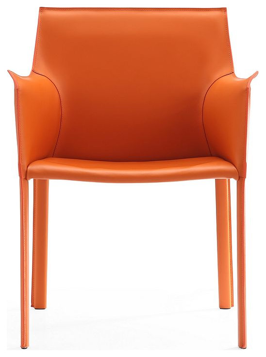 Paris Armchair in Coral   Contemporary   Dining Chairs   by HedgeApple  Houzz