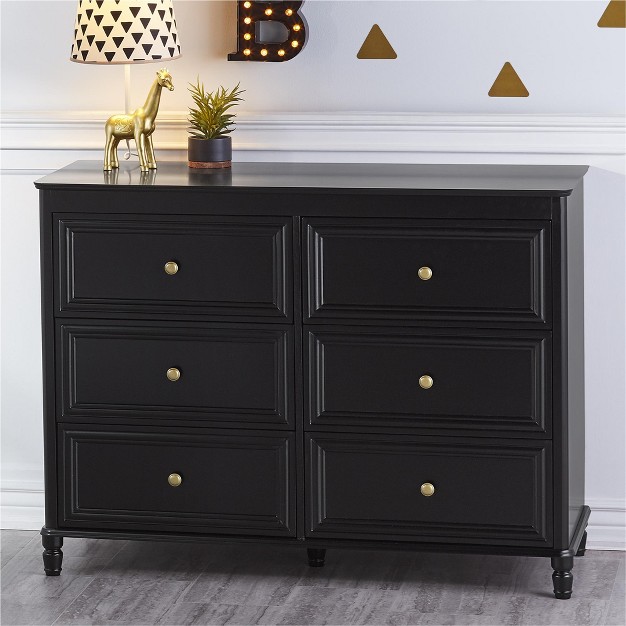 Little Seeds Piper 6 Drawer Dresser With Solid Wood Spindle Feet