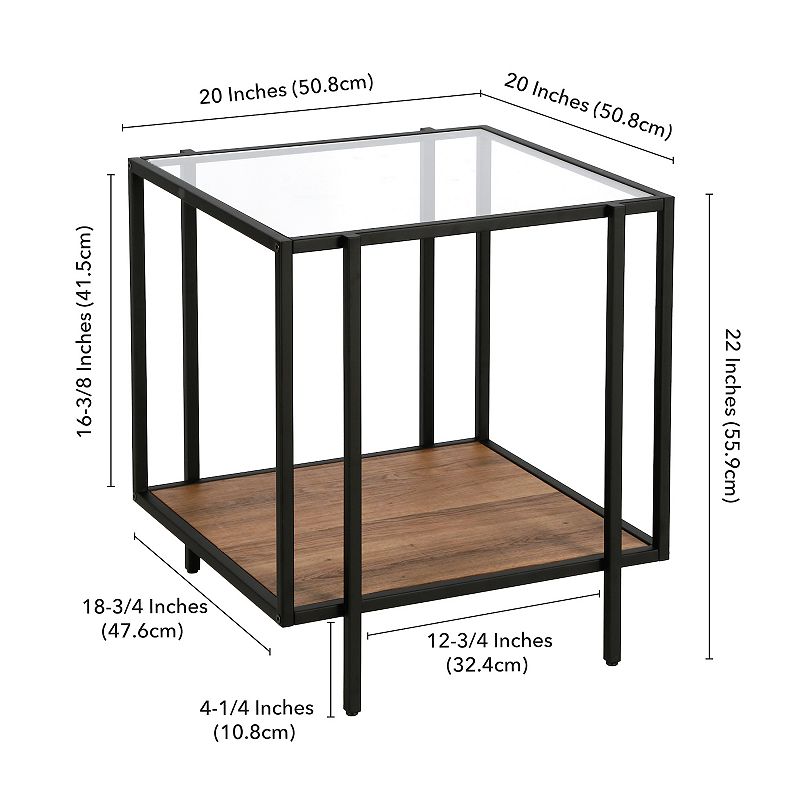 Finley and Sloane Vireo Square Side Table