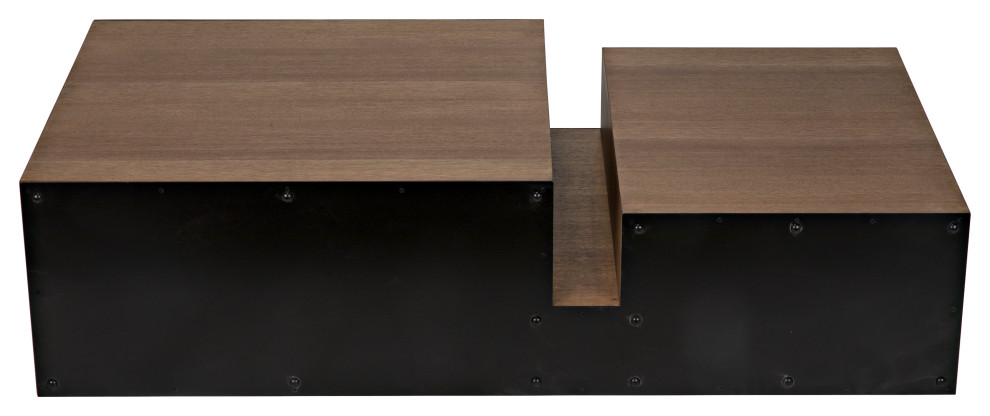 Nido Coffee Table  Black Metal   Transitional   Coffee Tables   by Noir  Houzz