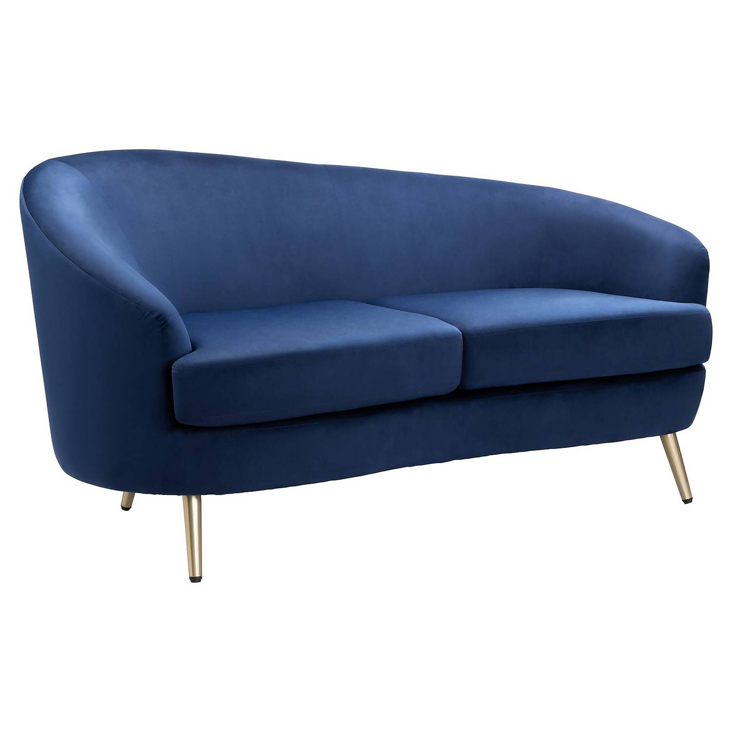 Lucie Asymmetric 2 Seater Sofa Midnight