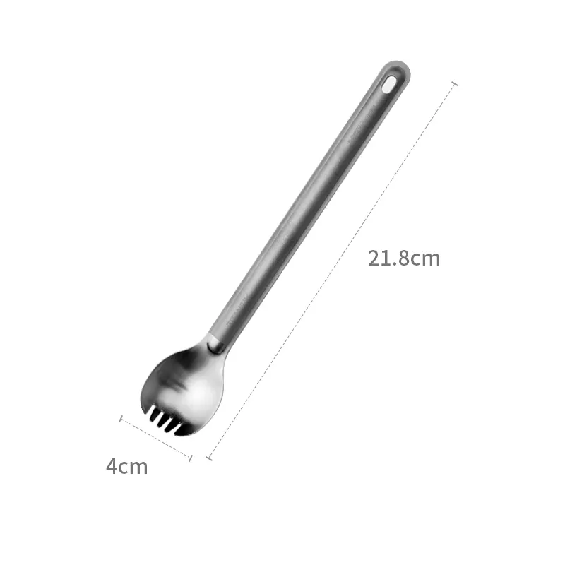 Ti54 Pure Titanium Long Spoon Manufacturers Wholesale Anti Rust  Lightweight For Daily Gift Hiking Outdoors Camping