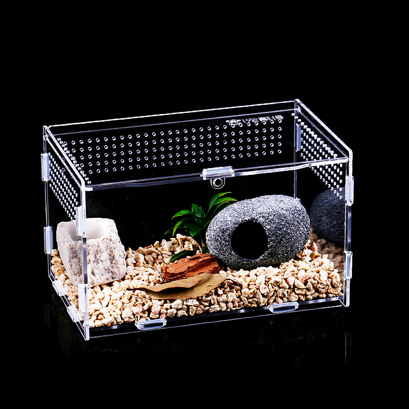 Acrylic Terrarium Spider Terrarium Box Crawling Pet Reptile Terrarium Factory Direct Sales Pet Supplies