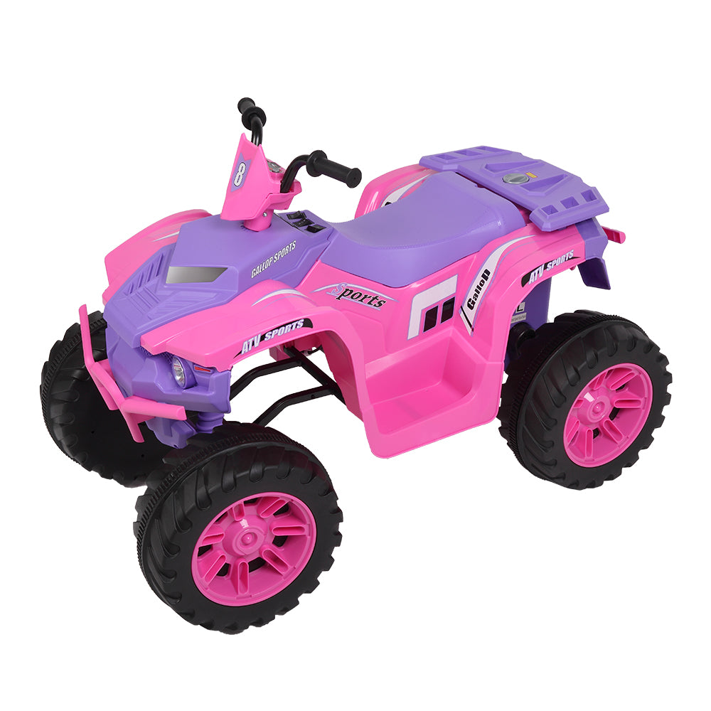 Kids Ride-On Electric ATV, 4-Wheeler Quad Car Toy Vehicle for Kids Pink & purple