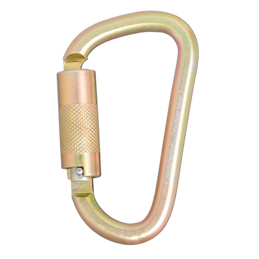 DW 0.85 in. Carabiner - Standard Self-Locking - Steel - 14 in. Turn - Gate Opening - ANSI DXFP911001