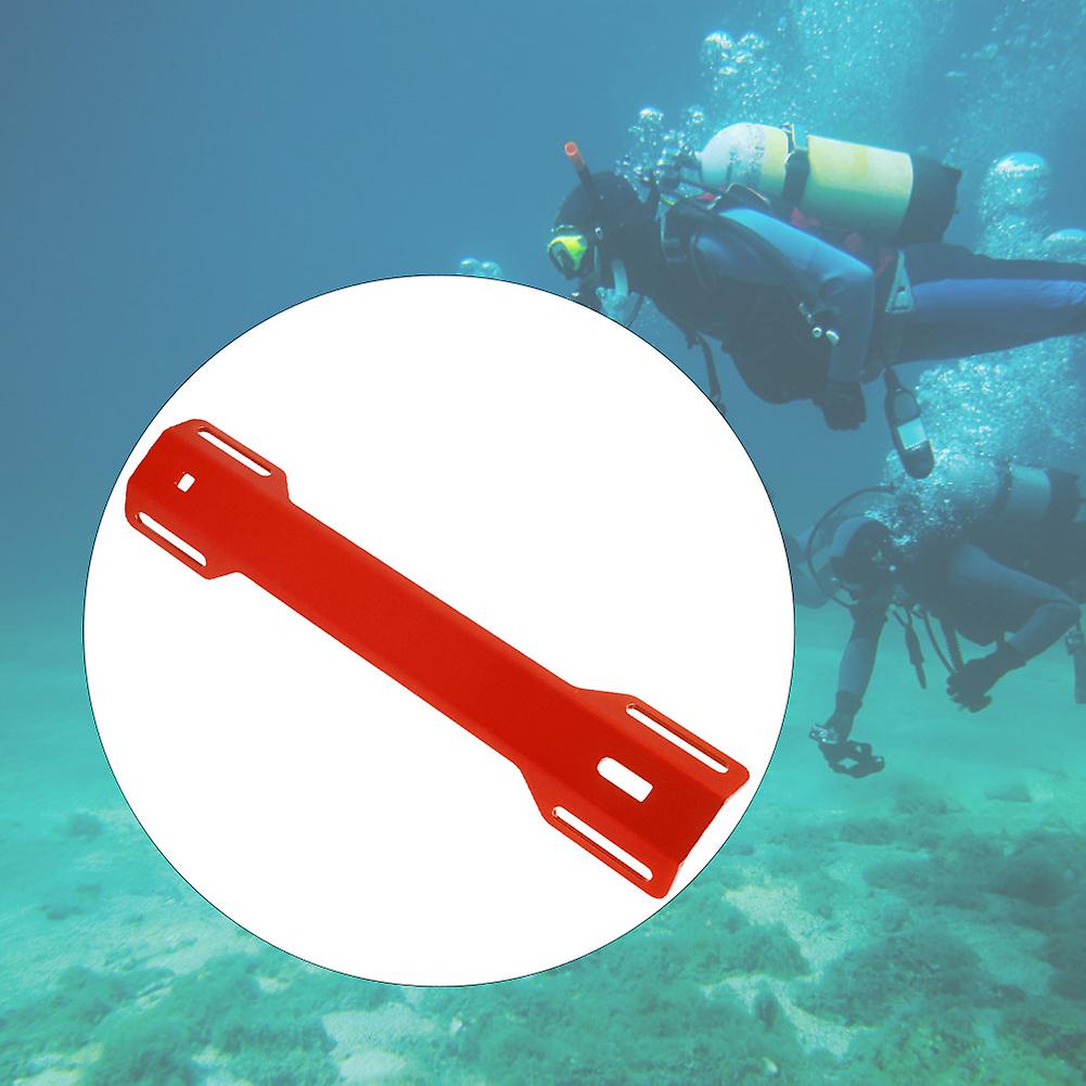 Aluminum Alloy Harness Backplate Back Plate Support Bracket For Scuba Diving Underwater(red)