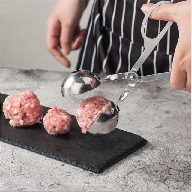 Meatball Maker Clip Spoon Stainless Steel Meatballs Mold Fried Fish DIY Meatballs Making Kitchen Cooking Accessories