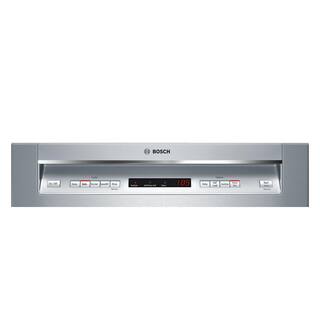 Bosch 300 Series 24 in Front Control Built-In Stainless Steel Dishwasher w3rd Rack Stainless Steel Tall Tub 44dBA 5-Cycles SHEM63W55N