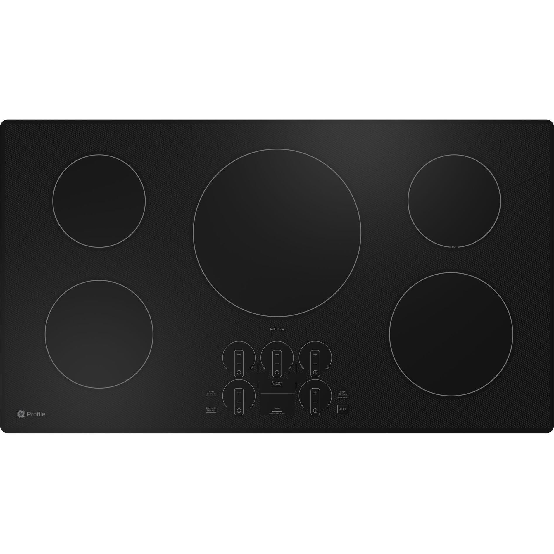 GE Profile 36-inch Built-in Induction Cooktop with Wi-Fi PHP7036DTBB