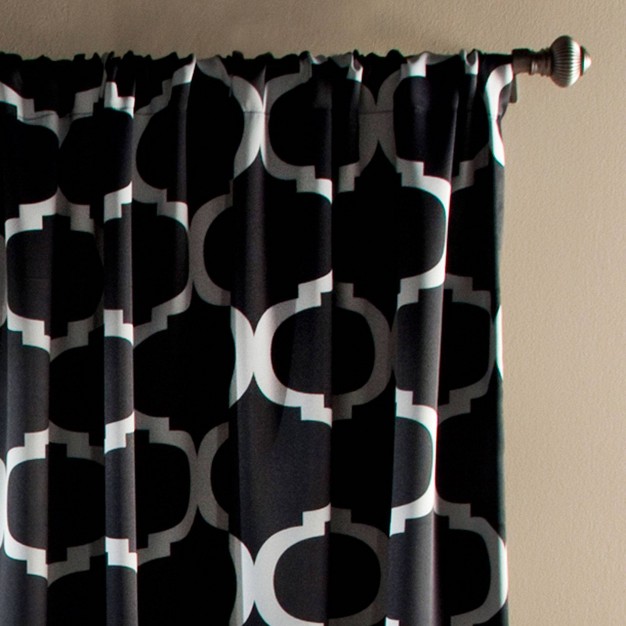 Blackout Geo Window Curtain Panels Lush D cor