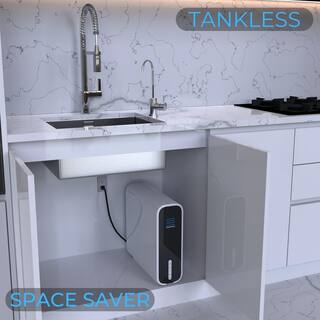 DRINKPOD Tankless Reverse Osmosis Water Filtration System Under Sink 600 GPD Brushed Nickel Faucet DP-RO-PRO