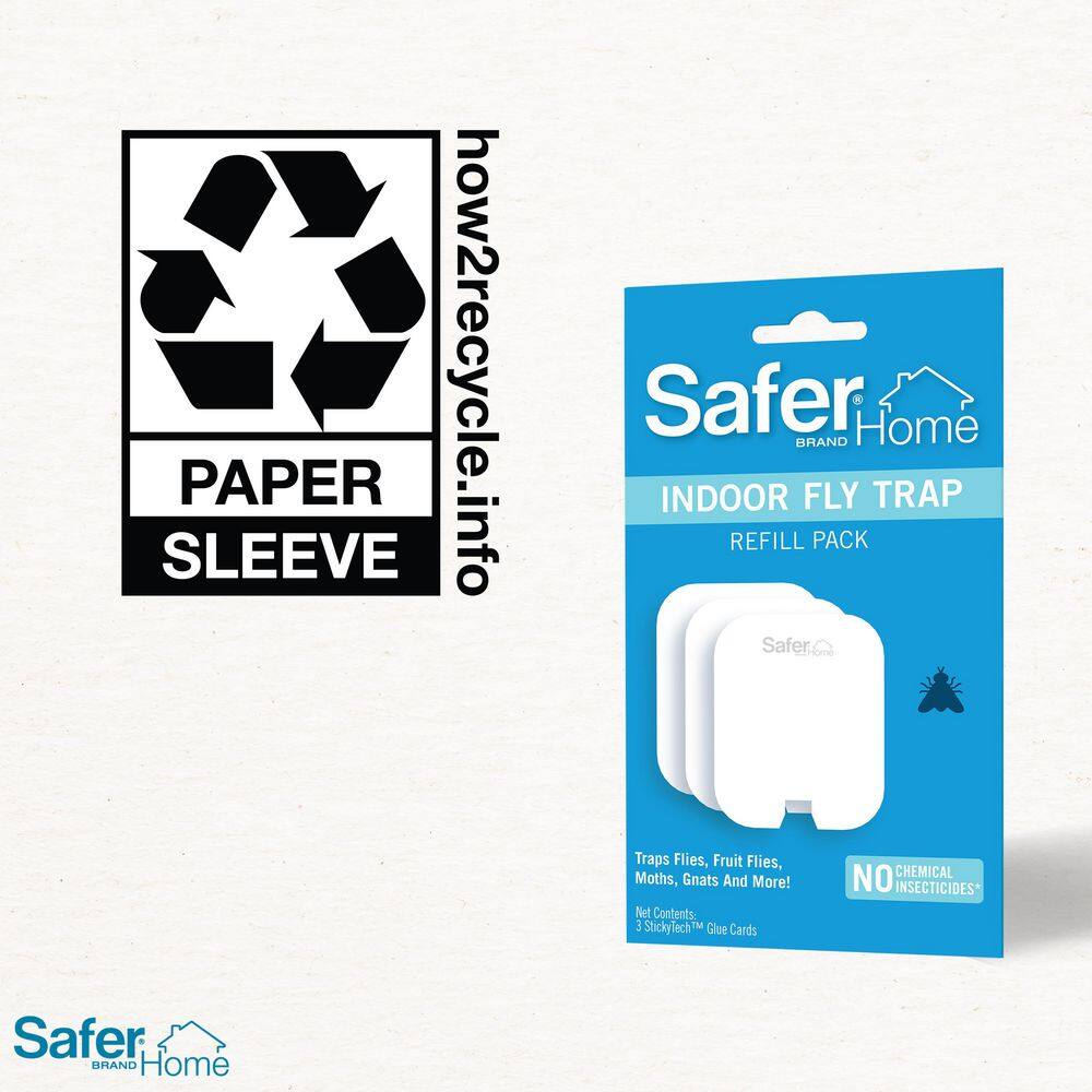 Safer Brand Safer Home Indoor Fly Trap Refill Glue Cards SH503