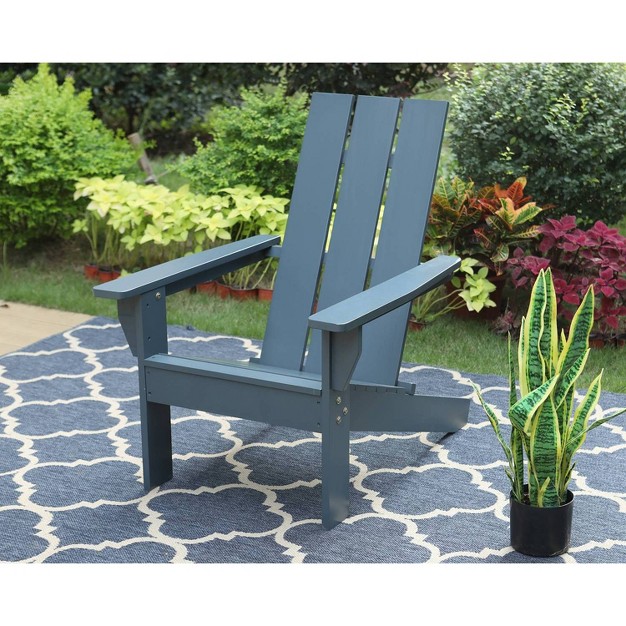 Outdoor Poplar Wood Adirondack Chair Captiva Designs