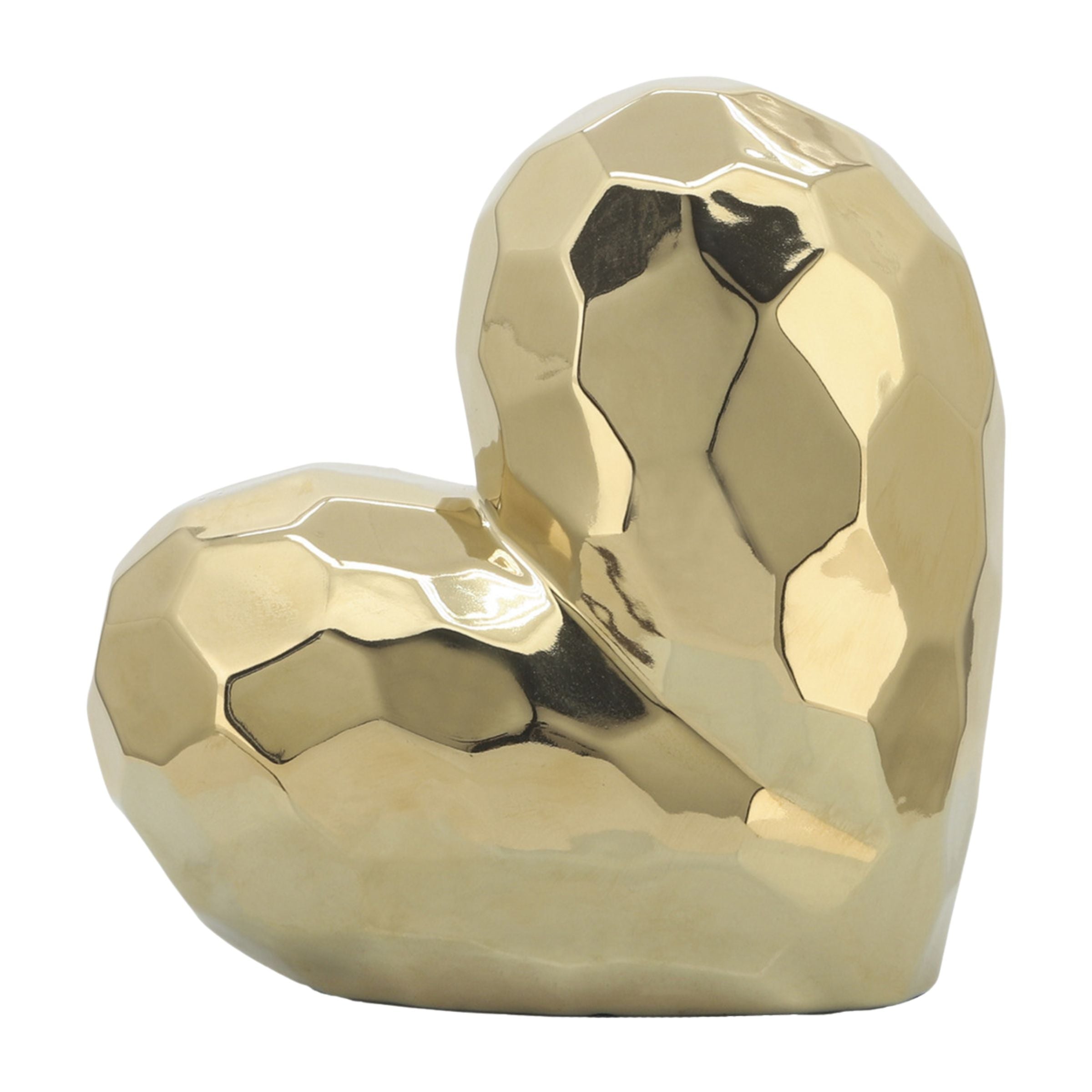 Gold Ceramic Heart 13216-01