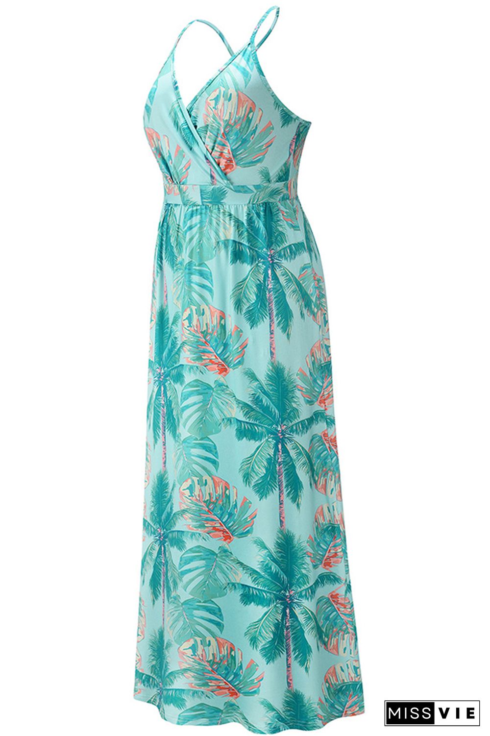 Light Blue Bohemia Strap Maxi Dress