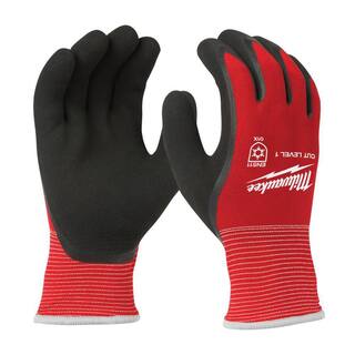 MW X-Large Red Latex Level 1 Cut Resistant Insulated Winter Dipped Work Gloves 48-22-8913