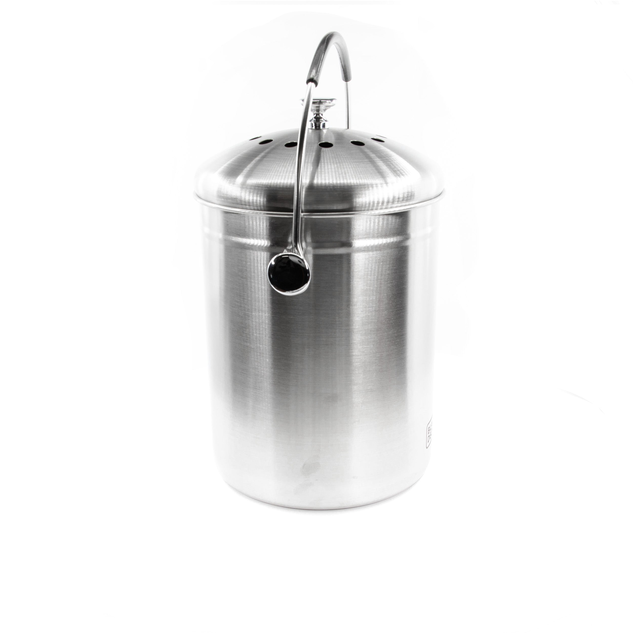 Countertop Compost Bin Stainless Steel 166 oz.