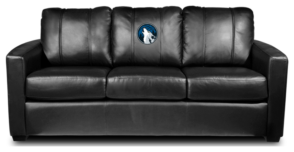 Minnesota Timberwolves Secondary Stationary Sofa Commercial Grade Fabric   Rustic   Sofas   by DreamSeats LLC  Houzz