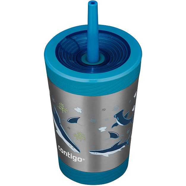 Contigo 12 Oz Kid x27 s Spill proof Insulated Stainless Steel Tumbler With Straw