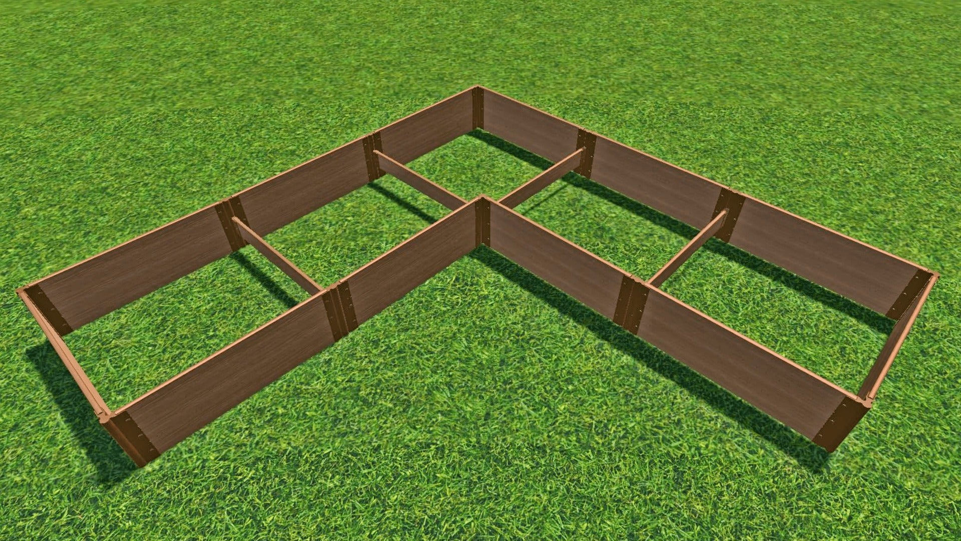 'L-Shaped' 12' x 12' Raised Garden Bed