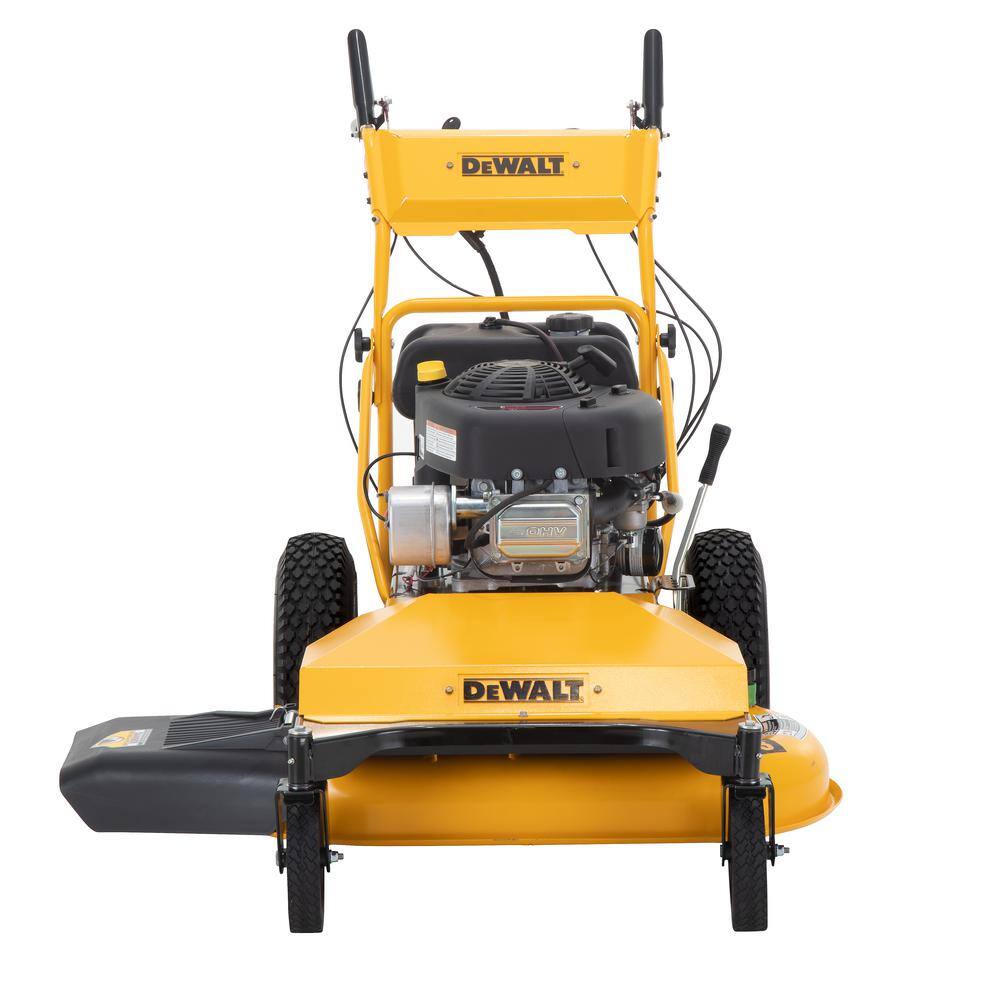 DEWALT DW33 33 in. 344 cc OHV Briggs and Stratton Electric Start Engine Wide-Area Gas Walk Behind Lawn Mower DXGMW33344R