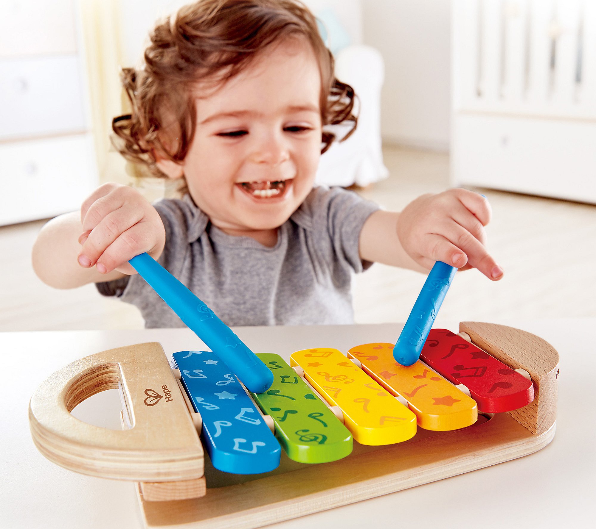 Hape Wooden Rainbow Toy Xylophone